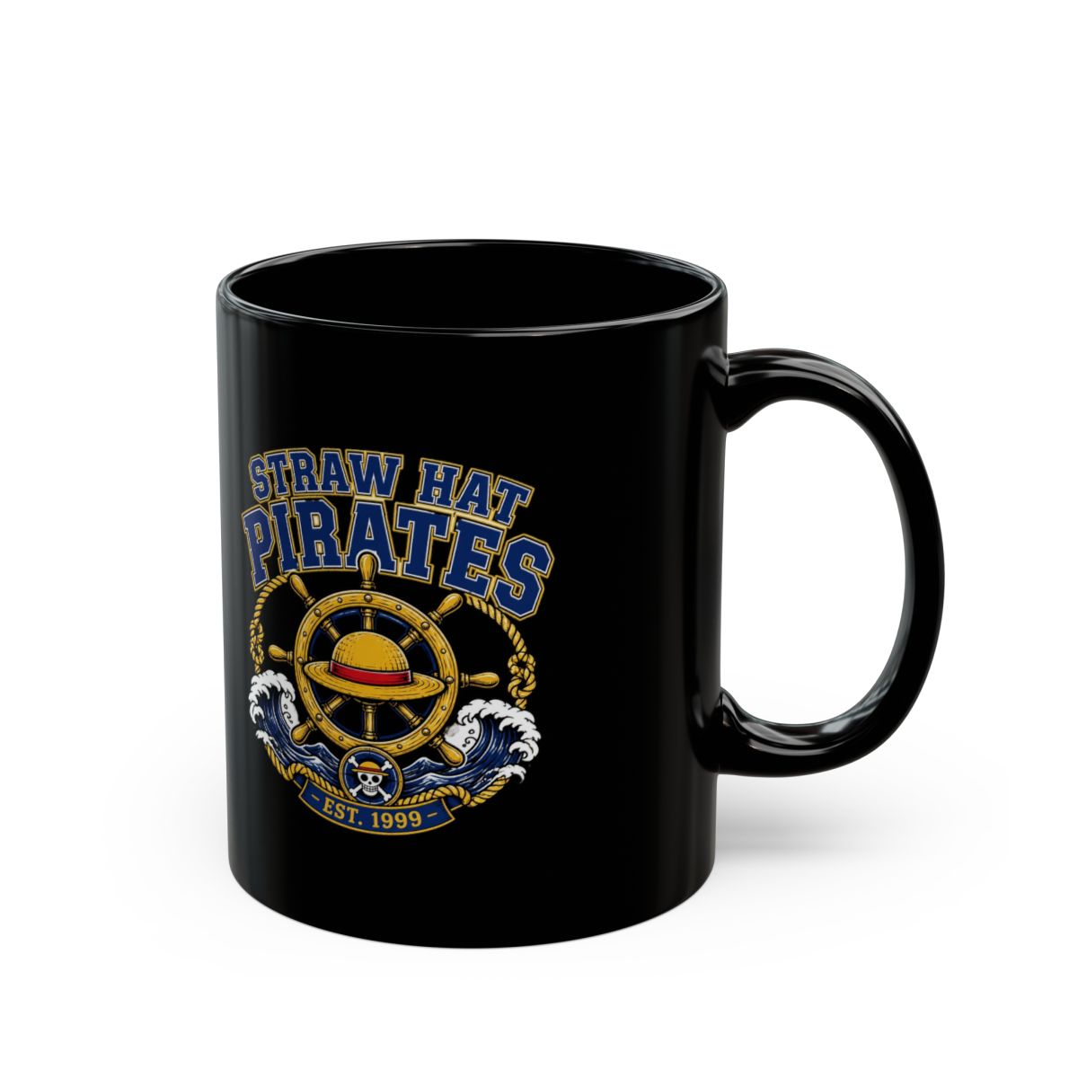 One Piece "STRAW HAT PIRATES" Black Mug - One Piece official Mugs & Drinkware merch