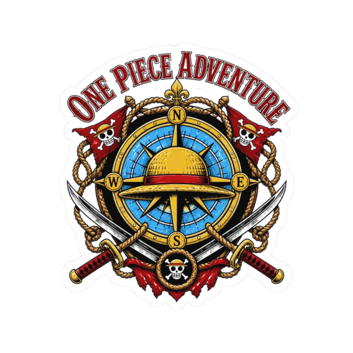 One Piece "One Piece Adventure" Sticker - Official Stickers merchandise