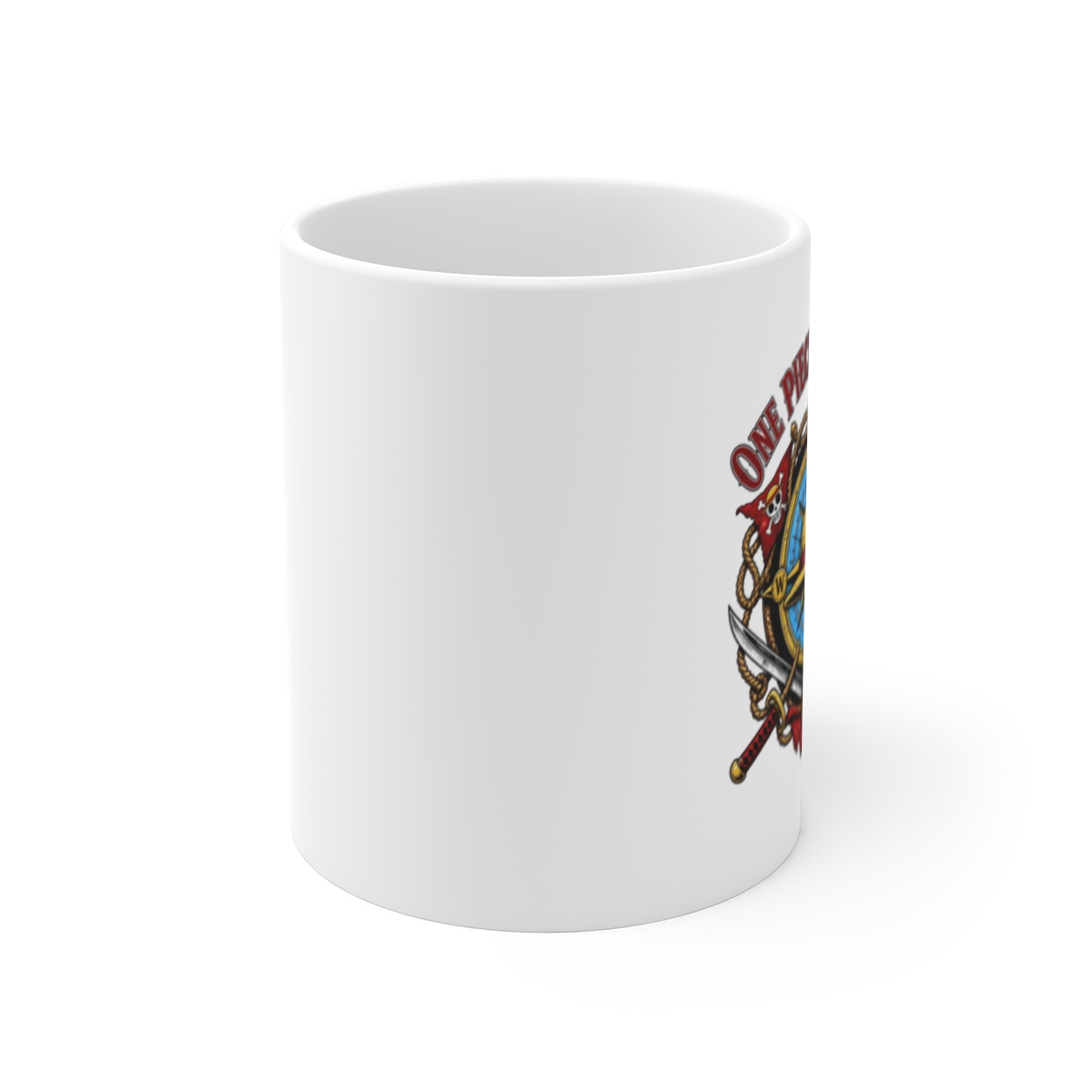 One Piece "One Piece Adventure" White Mug - alternate angle 1, merchandise