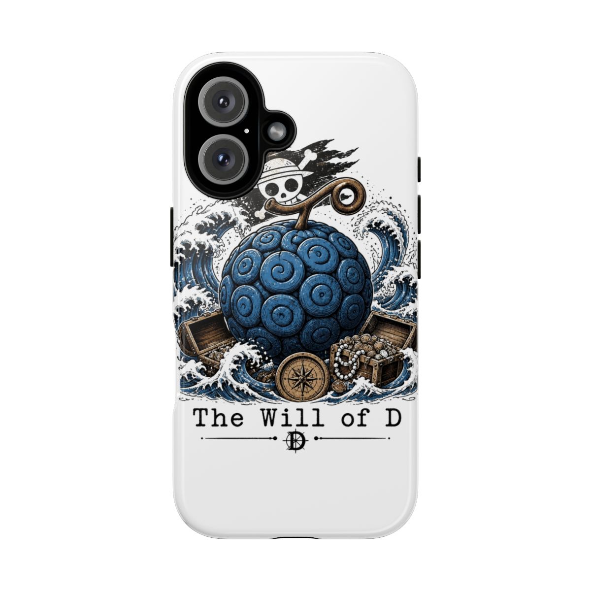 One Piece "The Will of D" Phone Case - alternate angle 2, merchandise