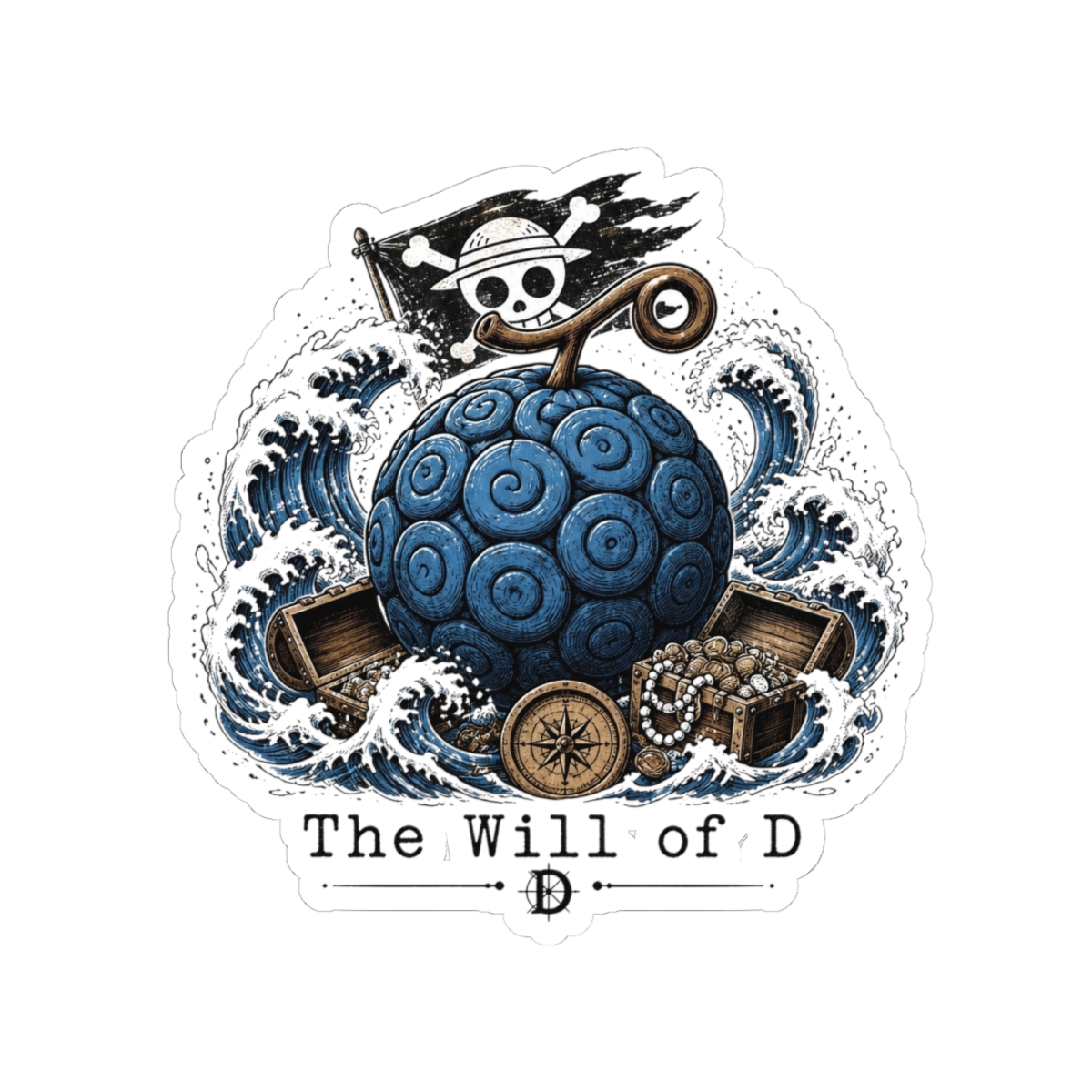 One Piece "The Will of D" Sticker