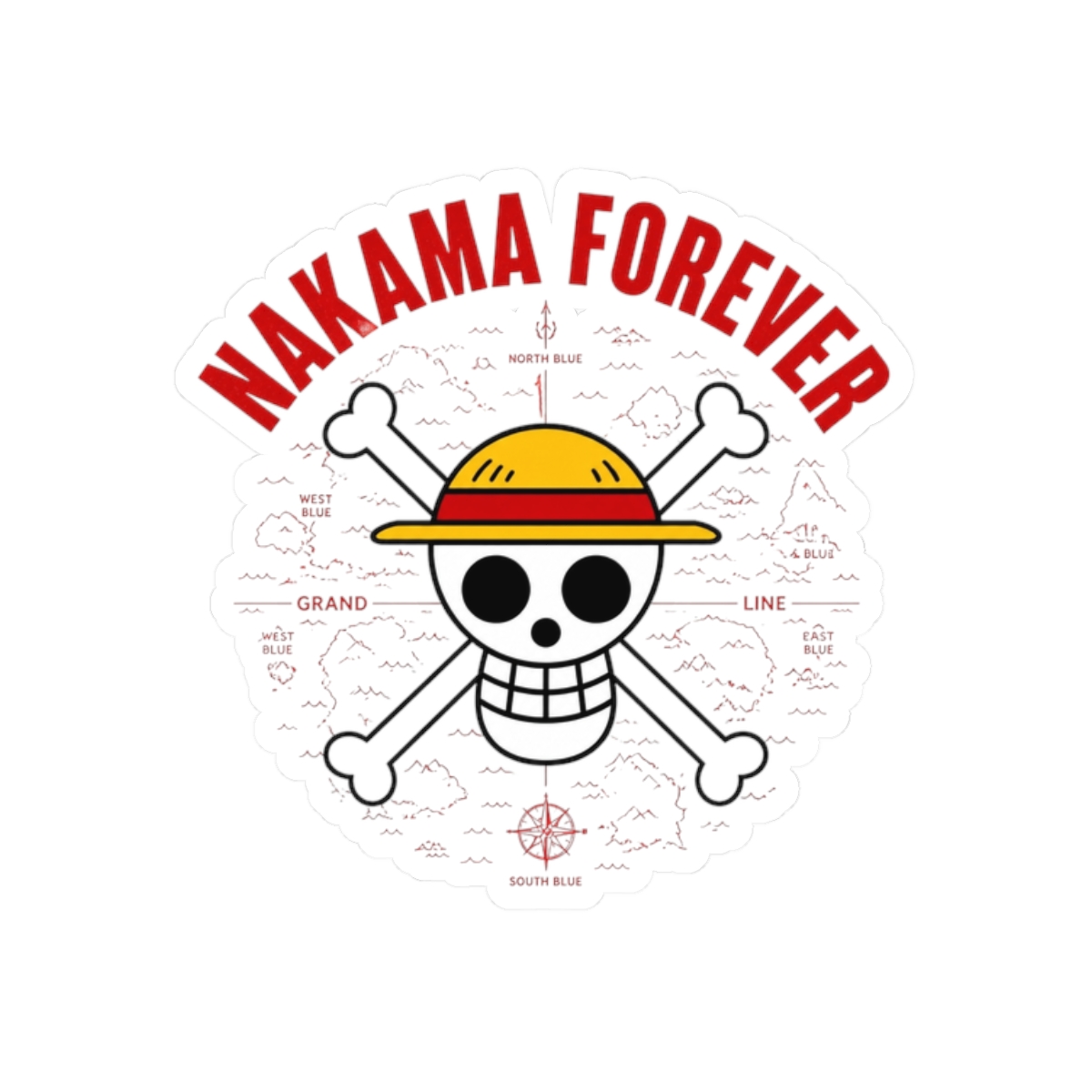 One Piece "Nakama Forever" Sticker