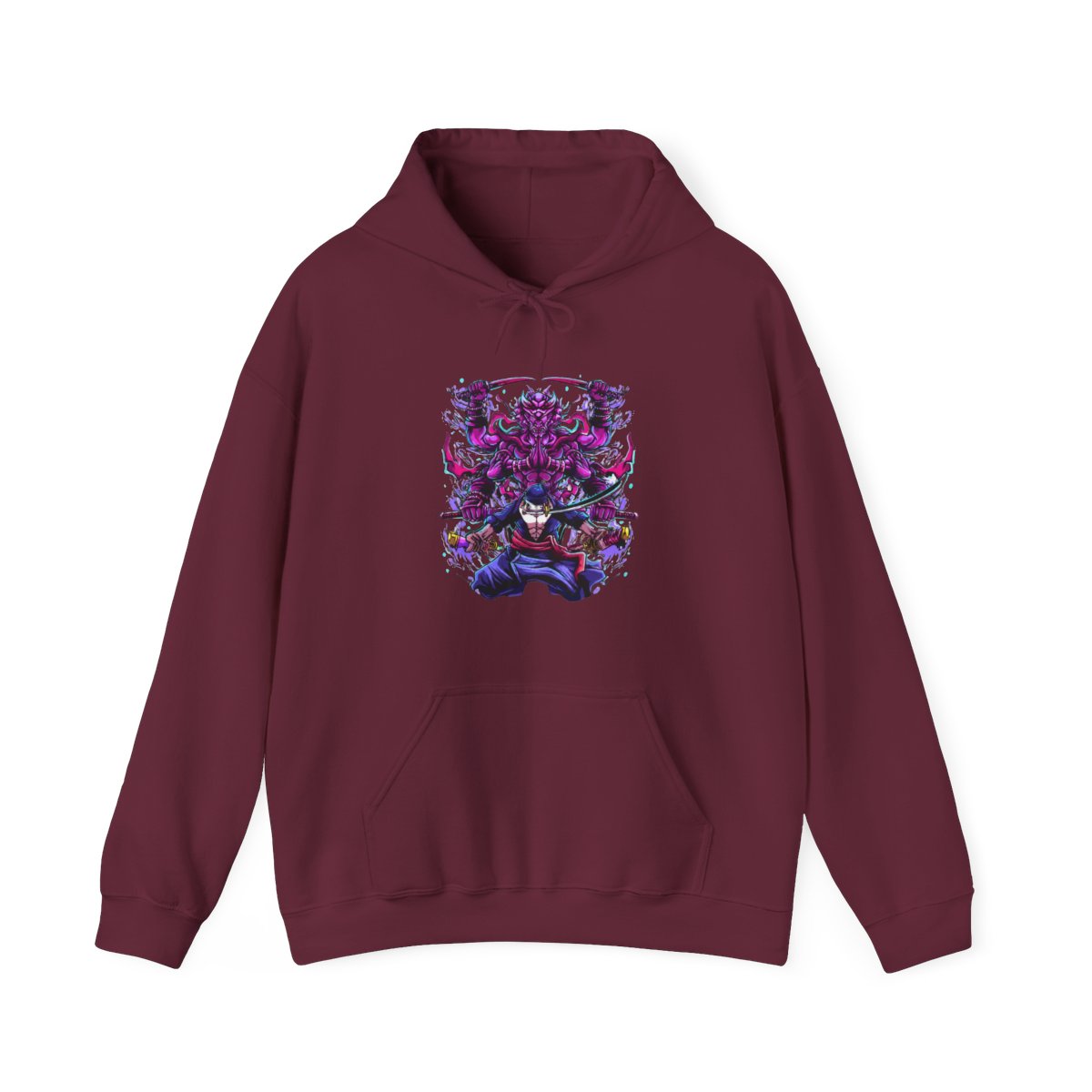 Roronoa Zoro Asura Nine-Sword One Piece Anime Hoodie - alternate angle 5, merchandise