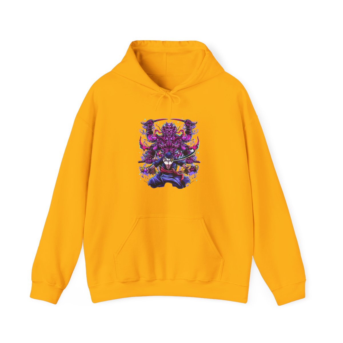 Roronoa Zoro Asura Nine-Sword One Piece Anime Hoodie - alternate angle 4, merchandise