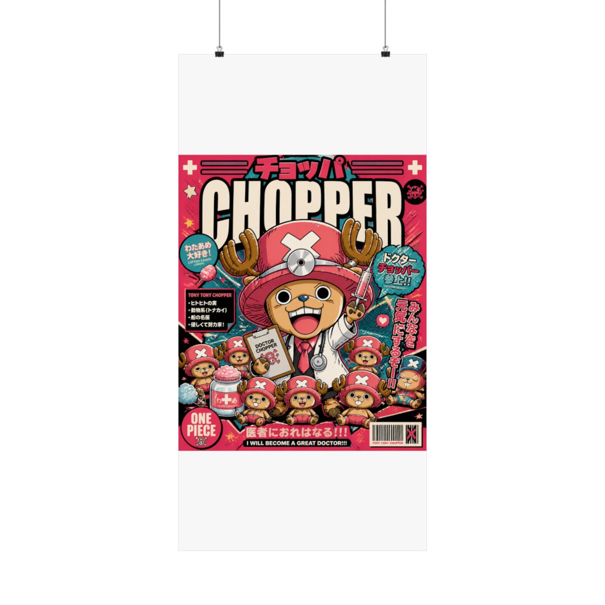 Chopper Hoodie One Piece Doctor Retro Pirate Hoodies - alternate angle 2, merchandise