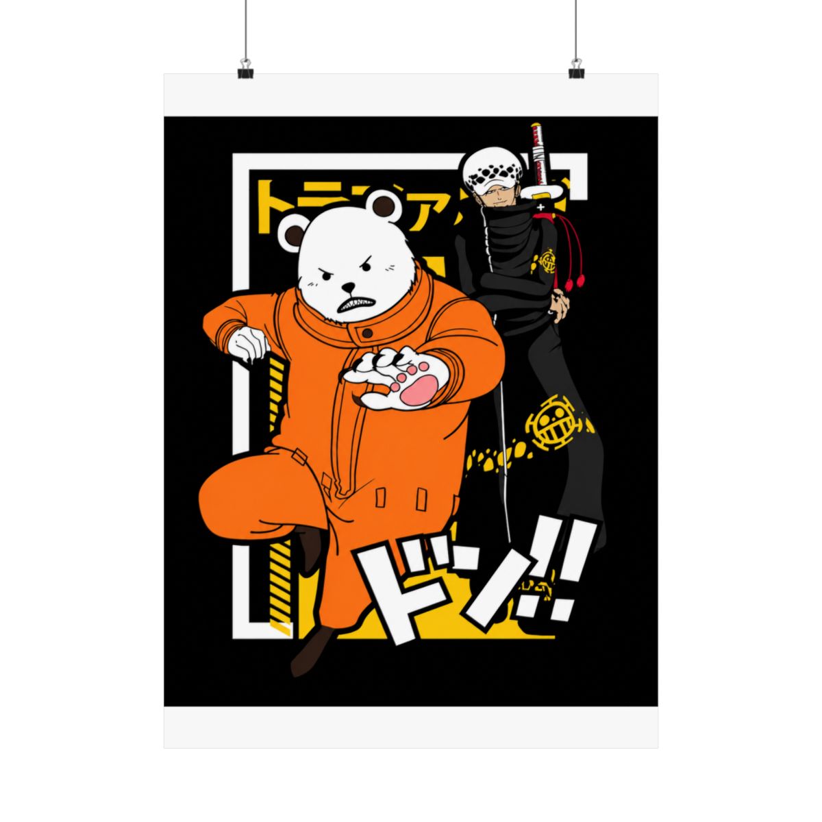 Polar Bear Hoodie Shirokuma Cafe Anime Retro Hoodies | One Piece