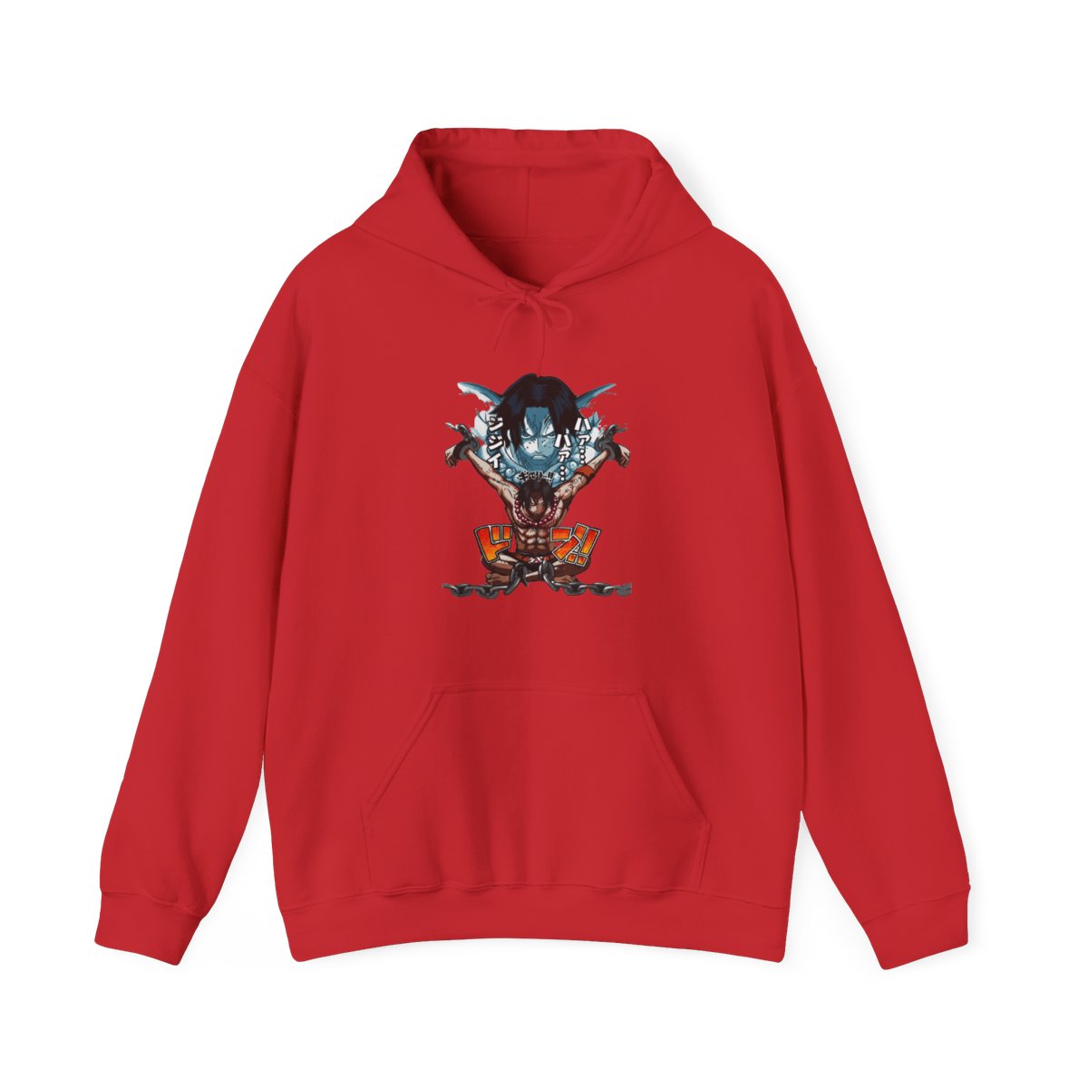 Portgas Ace Chains Hoodie One Piece Prison Cell Flames