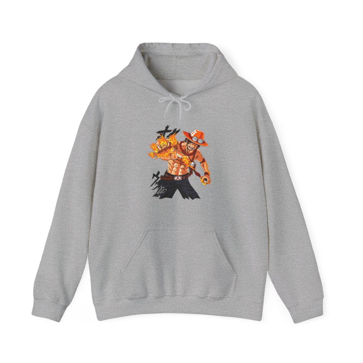 Portgas Ace Blaze Hoodie One Piece Ember Aura Flames