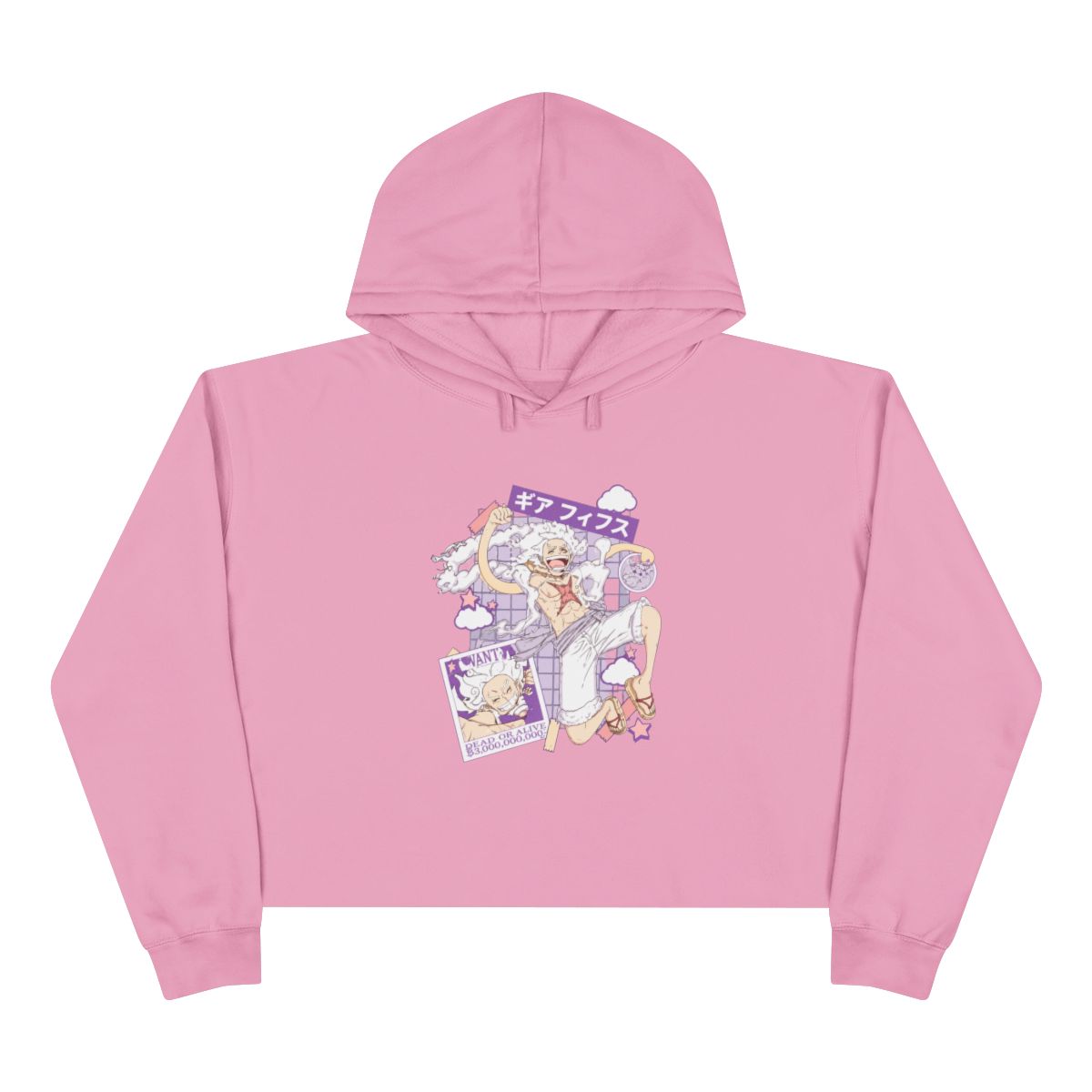 One Piece Gear 5 Luffy Girls Crop Hoodie
