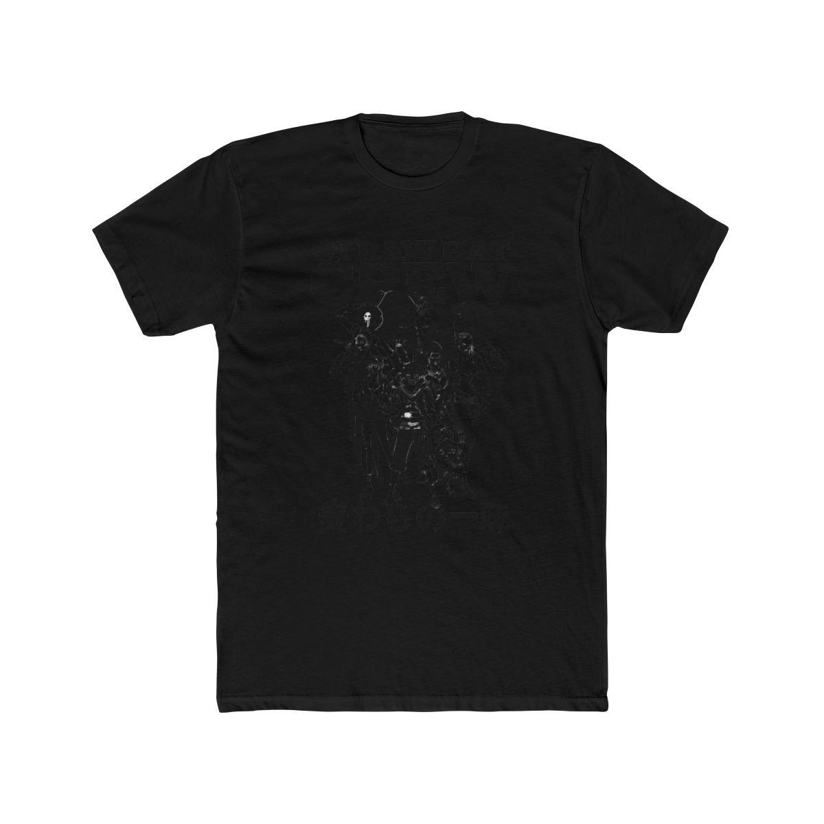One Piece Black & White Straw Hats T Shirt - One Piece official T-Shirts merch