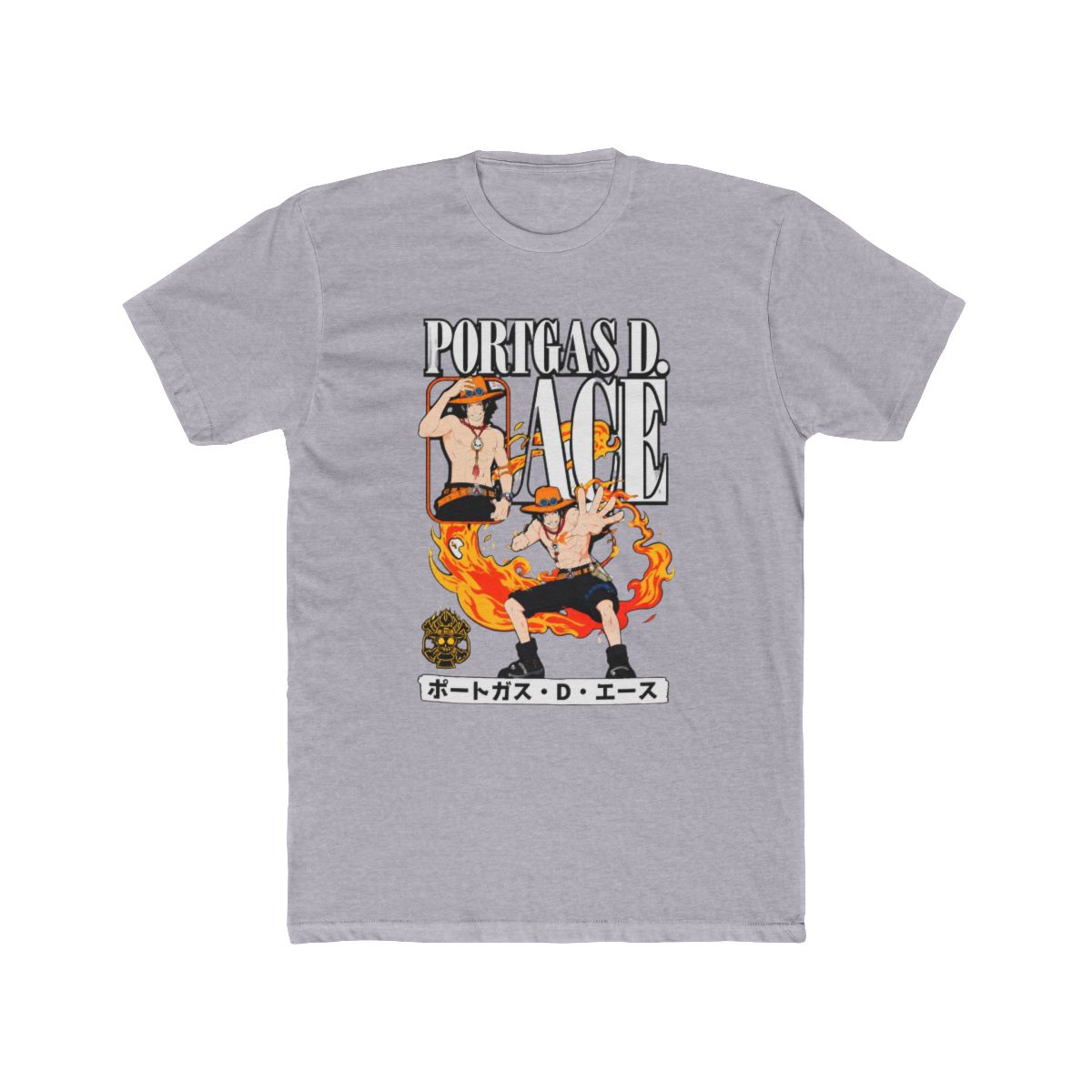One Piece Ace Name Flame T Shirt