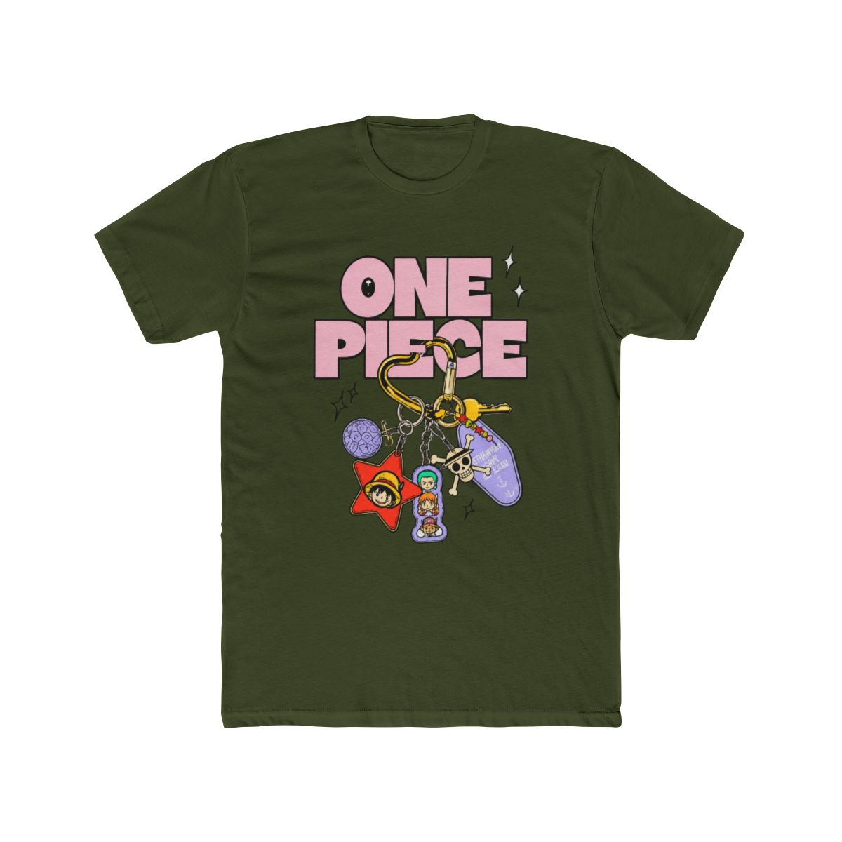 One Piece Group Trinket Charms T Shirt - alternate angle 4, merchandise