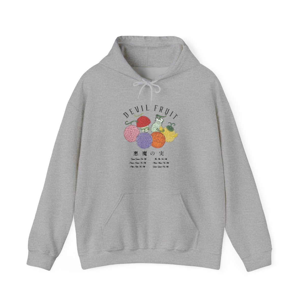 One Piece Devil Fruit Thermal Girls Twofer Hoodie Plus Size