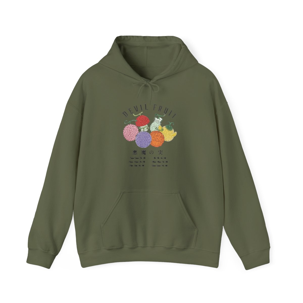 One Piece Devil Fruit Thermal Girls Twofer Hoodie Plus Size